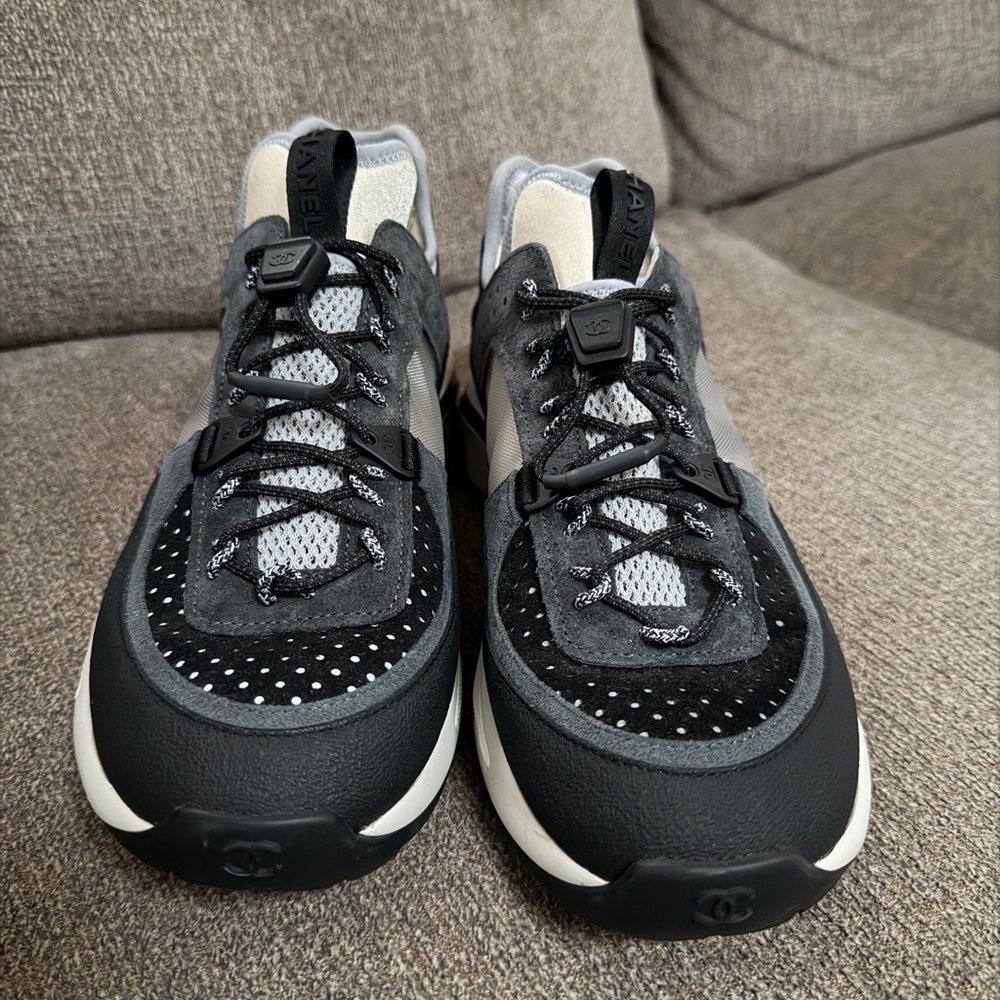CHANEL Black and Gray Sneakers - Picture 3 of 8